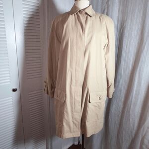 London Fog Coat Size 8 Vintage 90's Boss Lady Corporate Chic Trench Coat